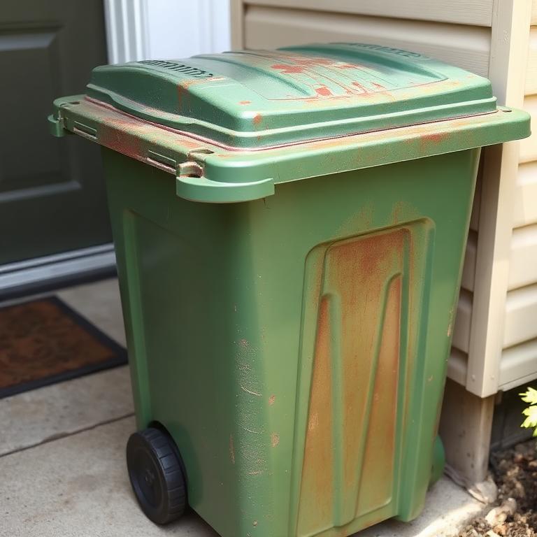 פח אשפה חיצוני - לפני