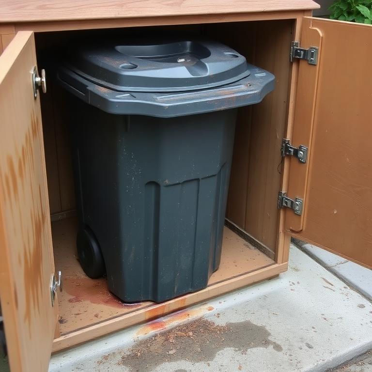 ארון אשפה - לפני